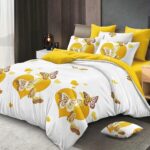 Lenjerie de pat bumbac finet Premium Pucioasa – 6 piese, Model 18453