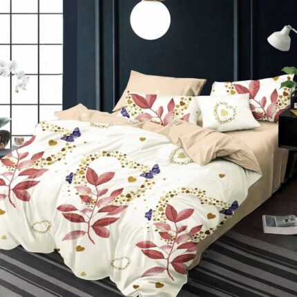 Lenjerie de pat bumbac finet Premium Pucioasa – 6 piese, Model 18454