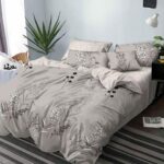 Lenjerie de pat bumbac finet Premium Pucioasa – 6 piese, Model 18460