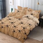 Lenjerie de pat bumbac finet Premium Pucioasa – cu elastic – 6 piese, Model 18447