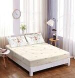 Lenjerie de pat bumbac finet Premium Pucioasa – cu elastic – 6 piese, Model 18502