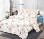 Lenjerie de pat bumbac finet Premium Pucioasa – cu elastic – 6 piese, Model 18502 - imagine 2
