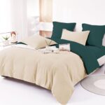 Lenjerie de pat bumbac finet uni – 6 piese, Model 12016 - imagine 2