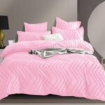 Lenjerie de pat bumbac PREMIUM Velvet Jacquard GROFAT – 6 piese, Model 16214 - imagine 2
