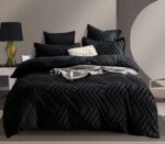 Lenjerie de pat bumbac PREMIUM Velvet Jacquard GROFAT – 6 piese, Model 16218 - imagine 2