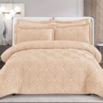 Lenjerie de pat bumbac PREMIUM Velvet Jacquard GROFAT – 6 piese, Model 16219 - imagine 2