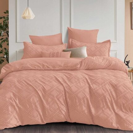 Lenjerie de pat bumbac PREMIUM Velvet Jacquard GROFAT – 6 piese, Model 16221 - imagine 2