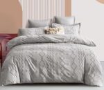 Lenjerie de pat bumbac PREMIUM Velvet Jacquard GROFAT – 6 piese, Model 16222 - imagine 2
