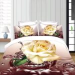 Lenjerie de pat bumbac satinat 3D – 1 persoana – 4 piese, Model 14344