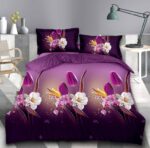 Lenjerie de pat bumbac satinat 3D – 4 piese, Model 13934 - imagine 2