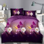 Lenjerie de pat bumbac satinat 3D – 4 piese, Model 13934 - imagine 2
