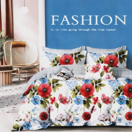 Lenjerie de pat bumbac satinat – 4 piese, Model 13383