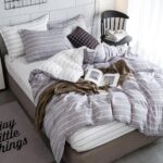 Lenjerie de pat bumbac satinat – 4 piese, Model 14586 - imagine 2