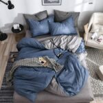 Lenjerie de pat bumbac satinat – 4 piese, Model 14589 - imagine 2