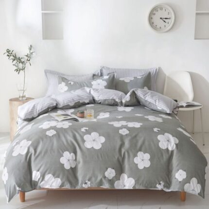 Lenjerie de pat bumbac satinat – 4 piese, Model 15747 - imagine 2