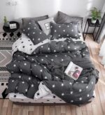 Lenjerie de pat bumbac satinat – 4 piese, Model 16635 - imagine 2