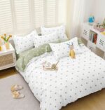 Lenjerie de pat bumbac satinat – 4 piese, Model 17558 - imagine 2