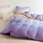 Lenjerie de pat bumbac satinat Deluxe cu elastic – 4 piese, Model 15016 - imagine 2