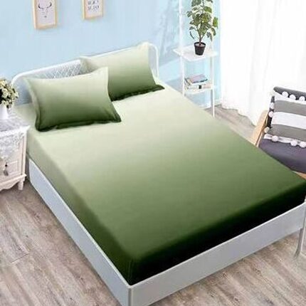 Lenjerie de pat bumbac satinat Deluxe cu elastic – 4 piese, Model 15020