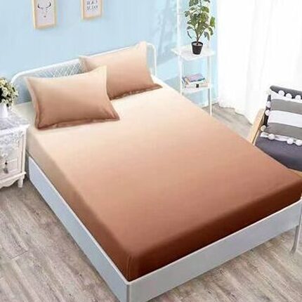 Lenjerie de pat bumbac satinat Deluxe cu elastic – 4 piese, Model 15021