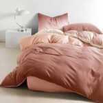 Lenjerie de pat bumbac satinat Deluxe cu elastic – 4 piese, Model 15021 - imagine 2