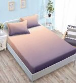 Lenjerie de pat bumbac satinat Deluxe cu elastic – 4 piese, Model 15022