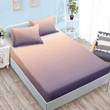 Lenjerie de pat bumbac satinat Deluxe cu elastic – 4 piese, Model 15022