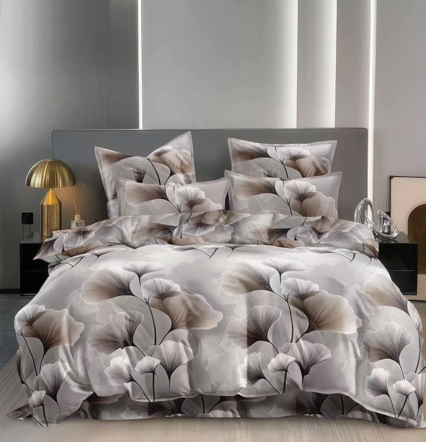 Lenjerie de pat bumbac satinat – gama Luxury – 4 piese, Model 16702 Lenjerie de pat bumbac satinat – gama Luxury – 4 piese, Model 16702