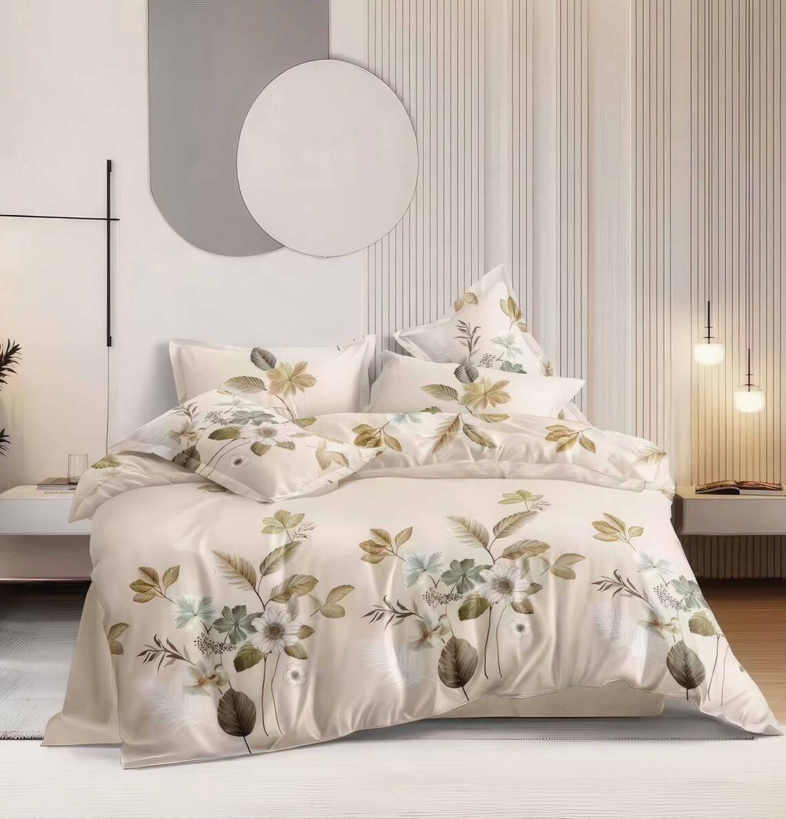 Lenjerie de pat bumbac satinat – gama Luxury – 4 piese, Model 16783 Lenjerie de pat bumbac satinat – gama Luxury – 4 piese, Model 16783