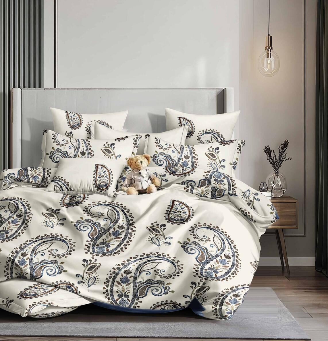 Lenjerie de pat bumbac satinat – gama Luxury – 4 piese, Model 16788 Lenjerie de pat bumbac satinat – gama Luxury – 4 piese, Model 16788