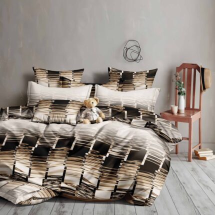 Lenjerie de pat bumbac satinat – gama Luxury – 4 piese, Model 18514