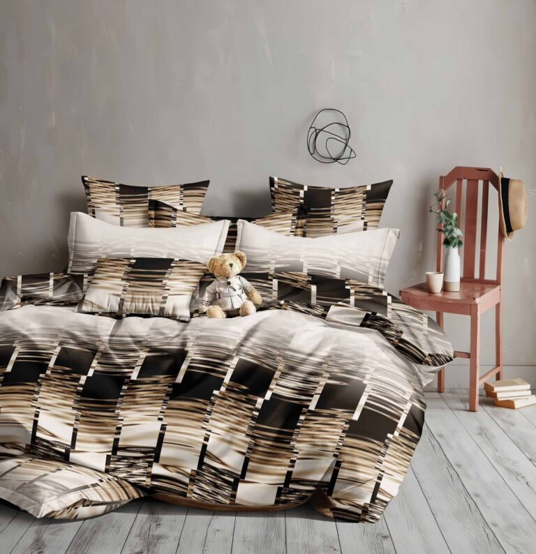 Lenjerie de pat bumbac satinat – gama Luxury – 4 piese, Model 18514