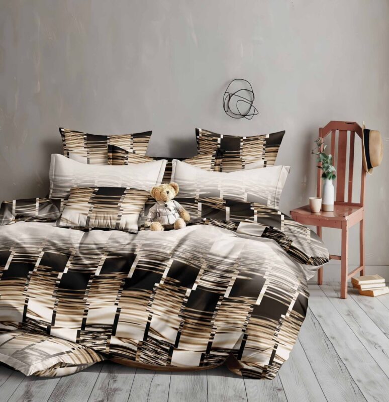Lenjerie de pat bumbac satinat – gama Luxury – 4 piese, Model 18514
