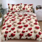 Lenjerie de pat bumbac satinat PREMIUM – 4 piese, Model 18291