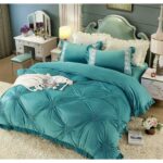 Lenjerie de pat catifea – 4 piese, Model 5652 - imagine 2