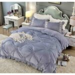 Lenjerie de pat catifea – 4 piese, Model 5655 - imagine 2