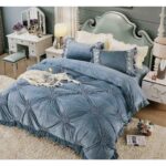 Lenjerie de pat catifea – 4 piese, Model 5659 - imagine 2