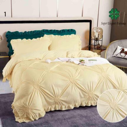 Lenjerie de pat catifea Premium – 4 piese, Model 10682