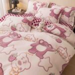 Lenjerie de pat cocolino cu elastic – 4 piese, Model 14069 - imagine 2