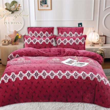 Lenjerie de pat cocolino Deluxe – 6 piese, Model 10905 - imagine 2