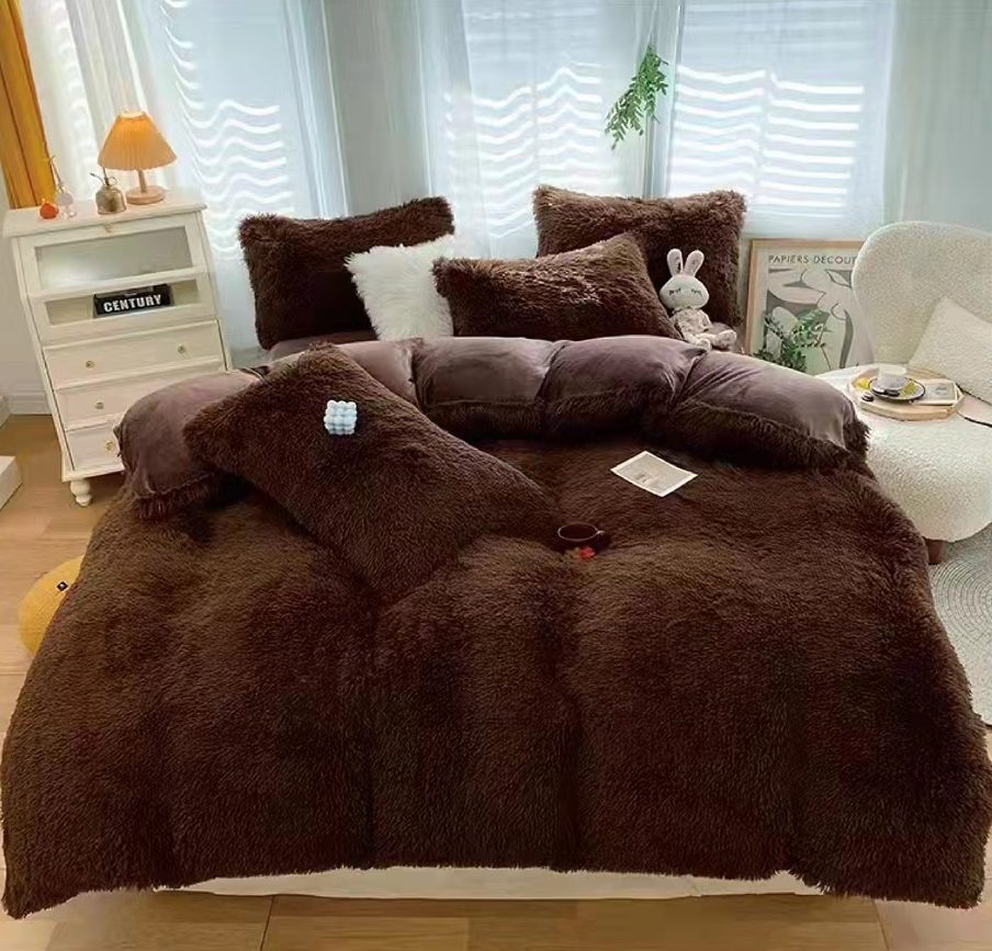 Lenjerie de pat cocolino Fluffy – 4 piese, Model 10037 Lenjerie de pat cocolino Fluffy – 4 piese, Model 10037