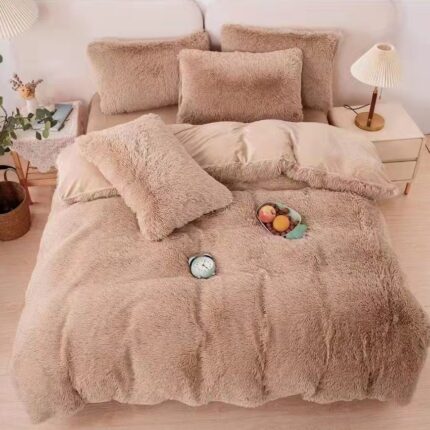 Lenjerie de pat cocolino Fluffy – 4 piese, Model 10038