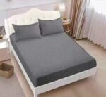 Lenjerie de pat damasc cu elastic – Horeca Premium – 4 piese, Model 12523