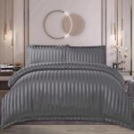 Lenjerie de pat damasc cu elastic – Horeca Premium – 4 piese, Model 12523 - imagine 2
