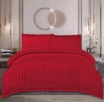 Lenjerie de pat damasc cu elastic – Horeca Premium – 4 piese, Model 12524 - imagine 2