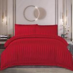 Lenjerie de pat damasc cu elastic – Horeca Premium – 4 piese, Model 12524 - imagine 2