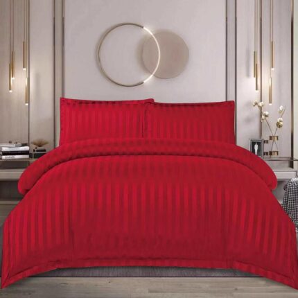 Lenjerie de pat damasc cu elastic – Horeca Premium – 4 piese, Model 12524 - imagine 2