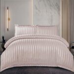 Lenjerie de pat damasc cu elastic – Horeca Premium – 4 piese, Model 12525 - imagine 2
