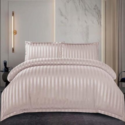 Lenjerie de pat damasc cu elastic – Horeca Premium – 4 piese, Model 12525 - imagine 2