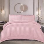 Lenjerie de pat damasc cu elastic – Horeca Premium – 4 piese, Model 12526 - imagine 2